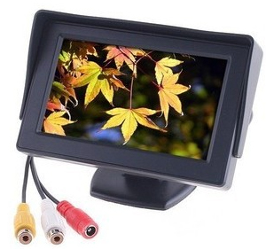 4.3inch LCD CCTV monitor with 2AV input FOR the car and bus