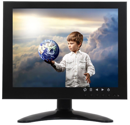 8inch Industrial LCD CCTV monitor with IPS Screen BNC AV VGA