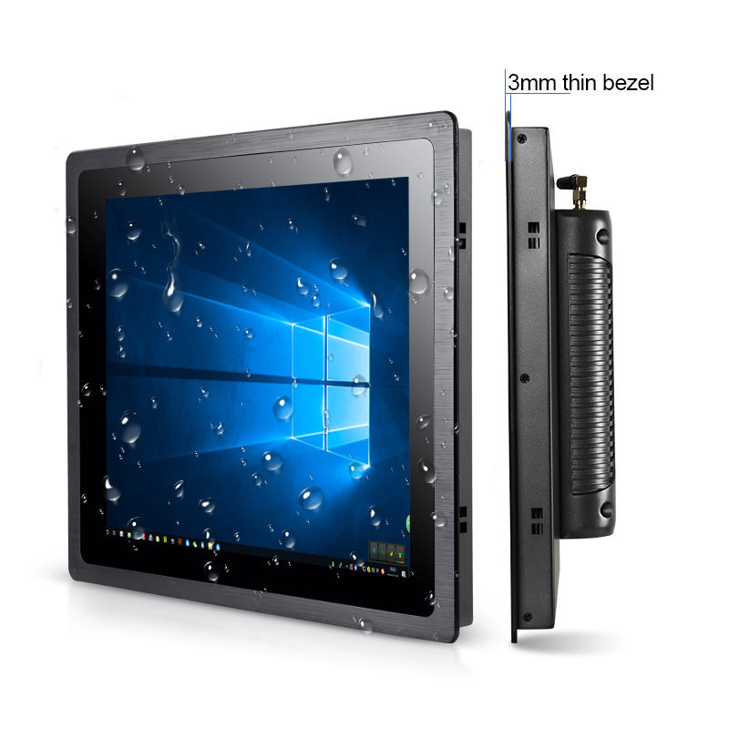 15inch industrial touchscreen panel  pc with 3mm ultra -thin front frame