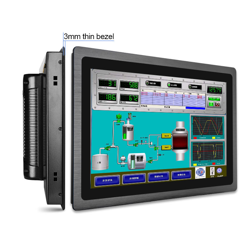 23.8inch industrial touch screen monitor with waterproof IP65 front panel