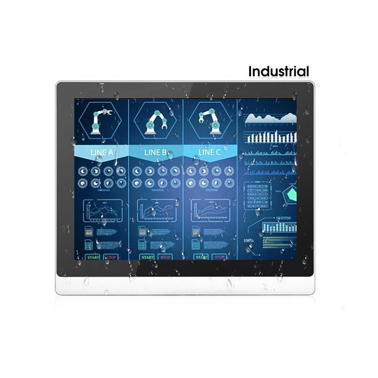 10.4inch industrial touch screen monitor with VGA/HDMI/DVI/Audio I/O interface